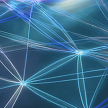 Abstract image of a network of lines connecting with each other